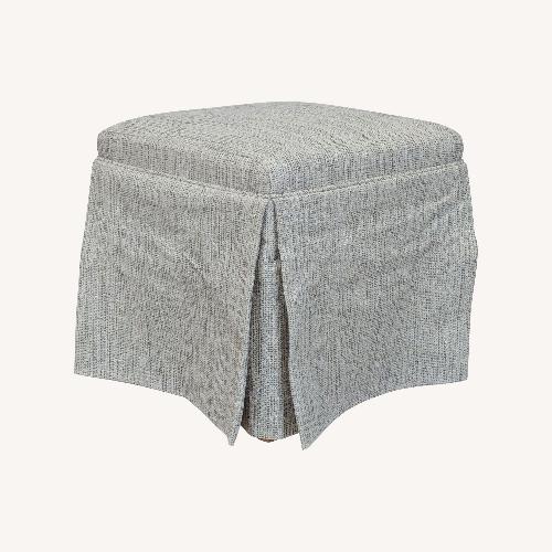 Used Skirt Covered Ottoman for sale on AptDeco