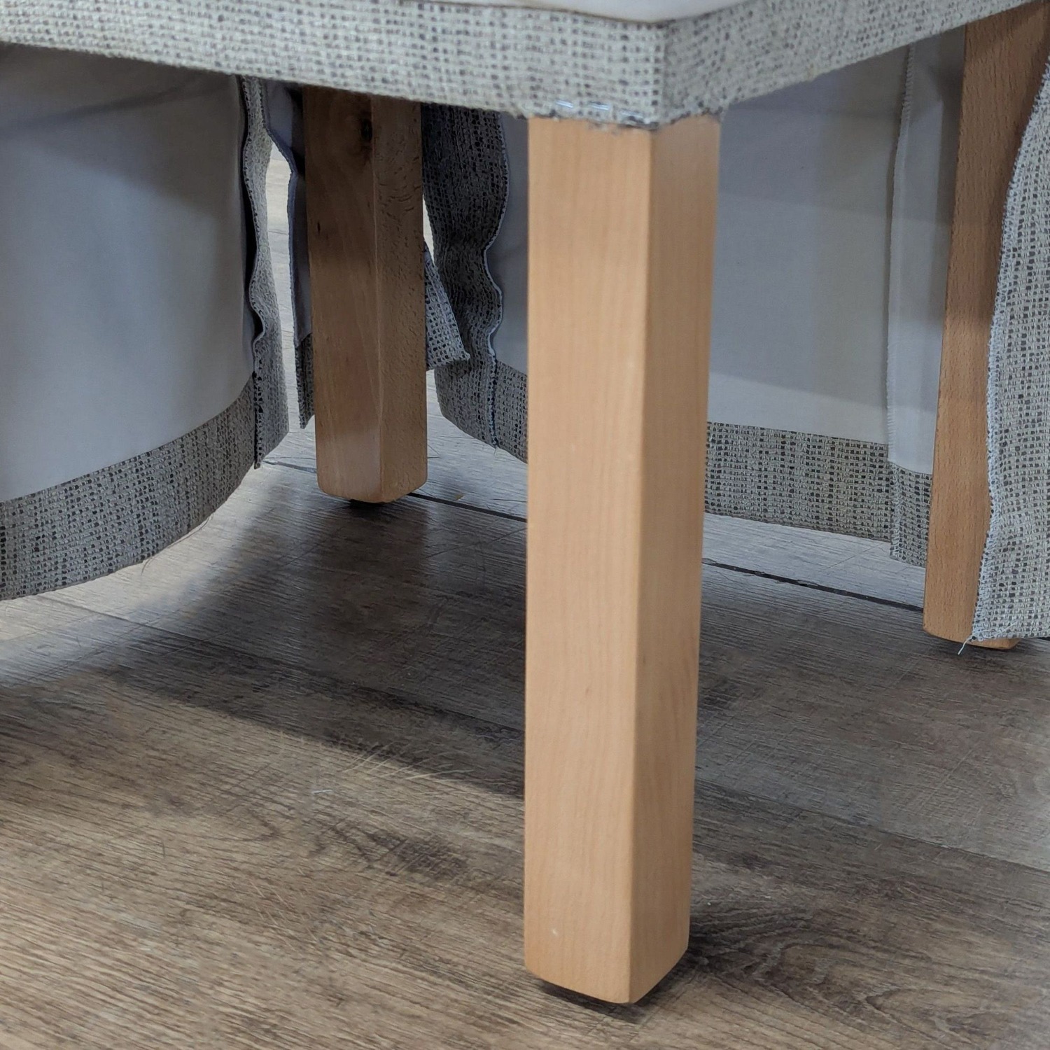 Skirt Covered Ottoman - image-5