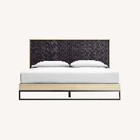 Crate & Barrel Renard Black Wood King Bed