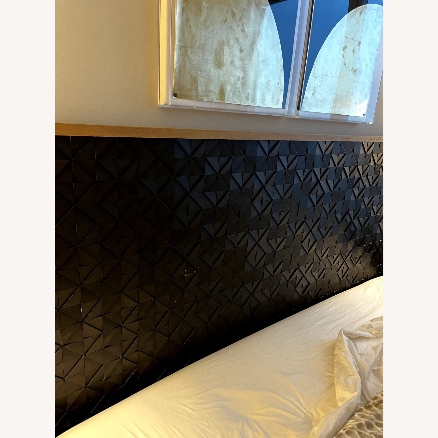 Crate & Barrel Renard Black Wood King Bed - image-2