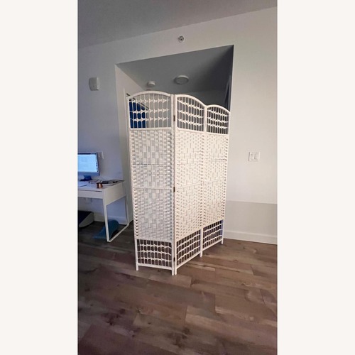 Used Amazon White Polyurethane Room Divider for sale on AptDeco