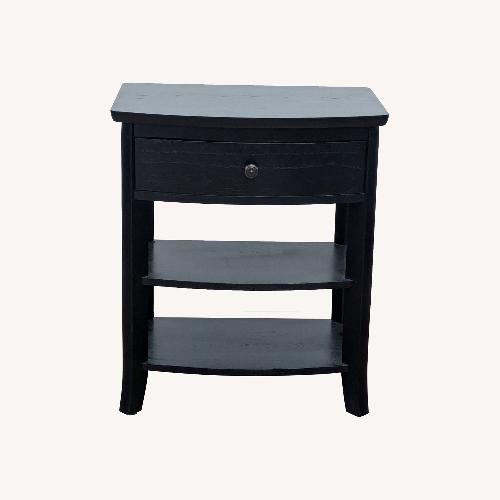Used Pottery Barn One Drawer Nightstand with Shelves for sale on AptDeco