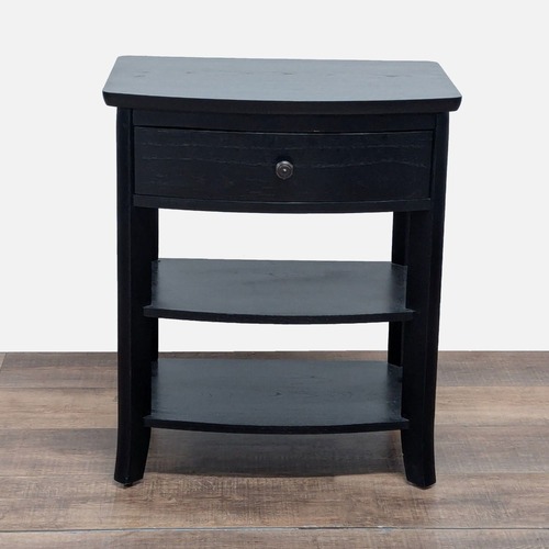 Used Pottery Barn One Drawer Nightstand with Shelves for sale on AptDeco