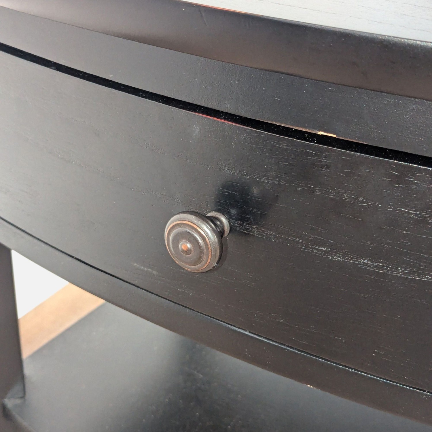 Pottery Barn One Drawer Nightstand with Shelves - image-7