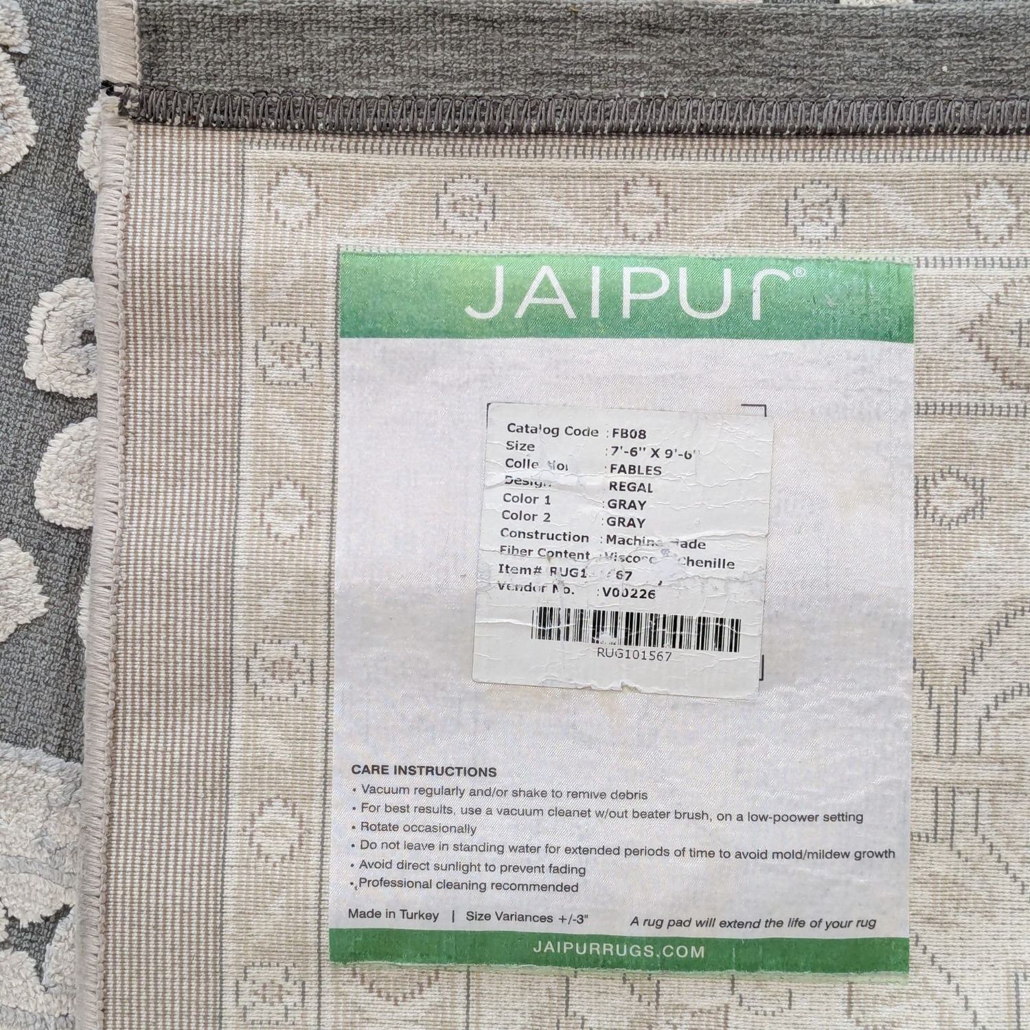 Jaipur Living Fables Regal FB08 Gray White - image-3