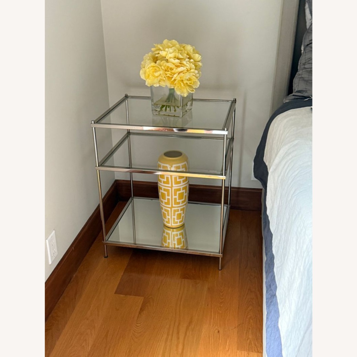 Crate & Barrel Three Shelf End Table - image-1