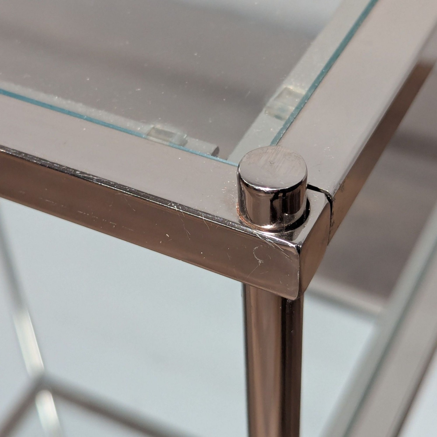 Crate & Barrel Three Shelf End Table - image-7