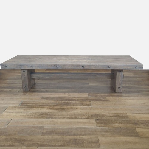 Used 11-Foot High-End Reclaimed Wood Trestle for sale on AptDeco