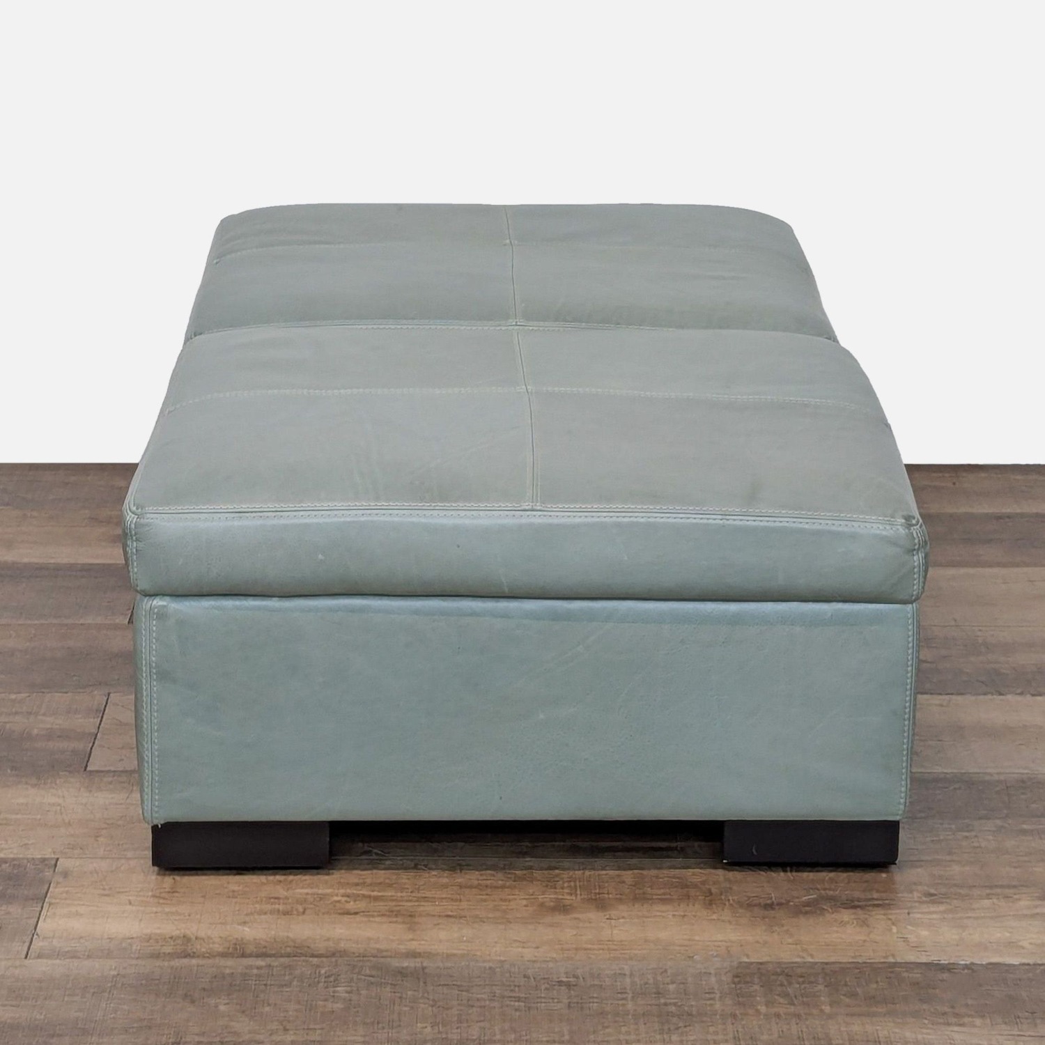Leather Storage Ottoman - image-6
