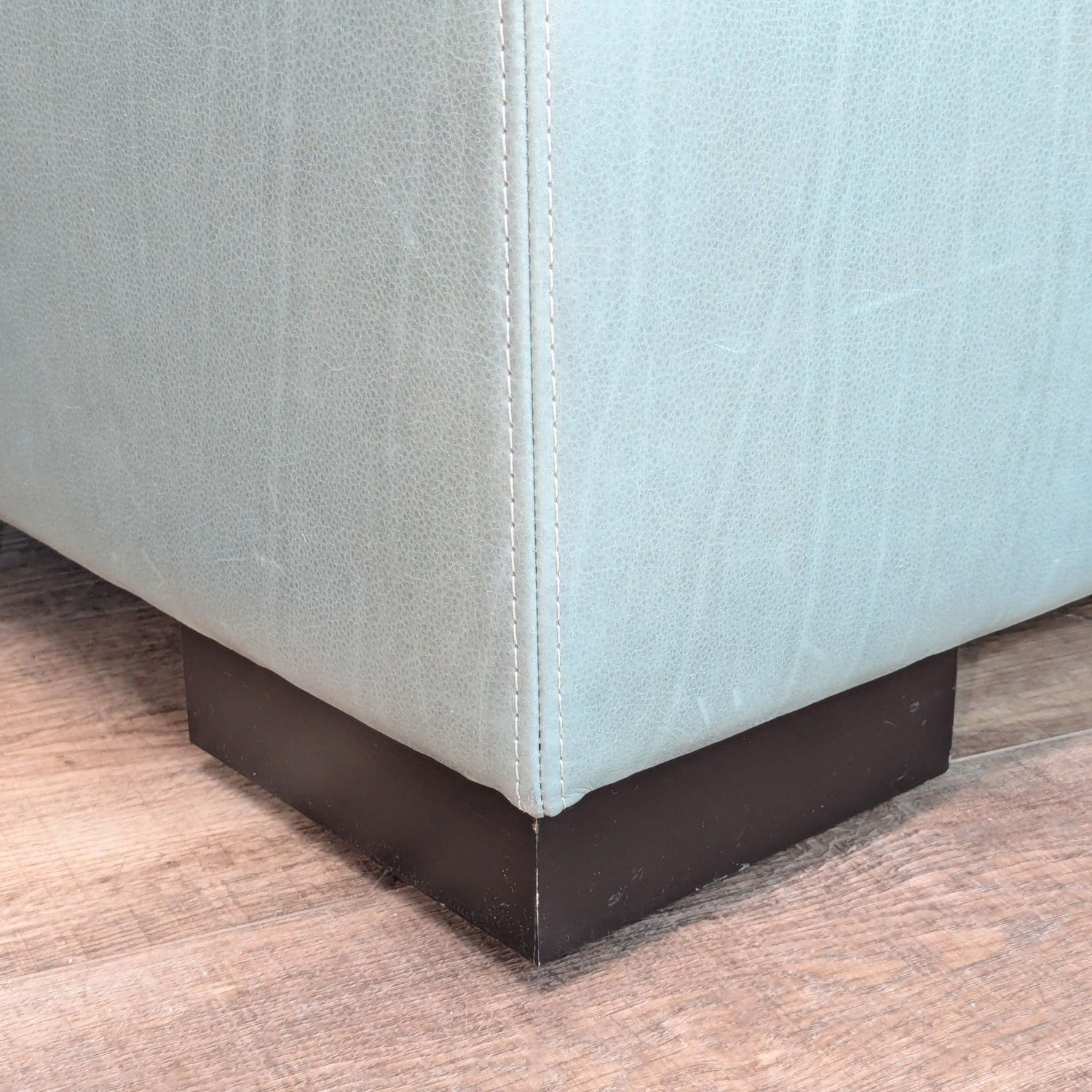 Leather Storage Ottoman - image-7