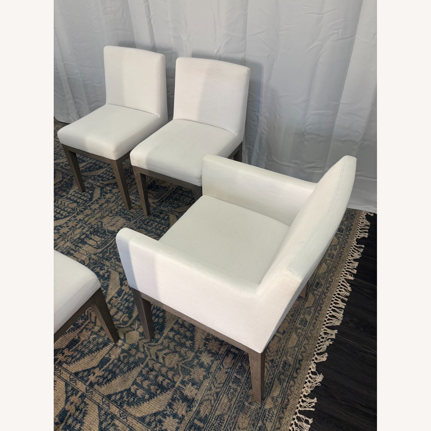Restoration Hardware Morgan Fabric Dining Chair Set - image-11