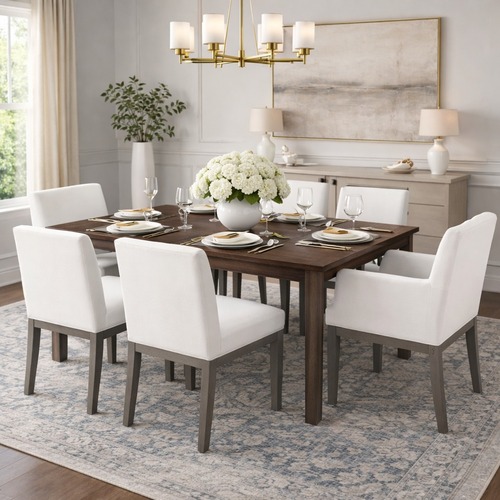 Used Restoration Hardware Morgan Fabric Dining Chair Set for sale on AptDeco
