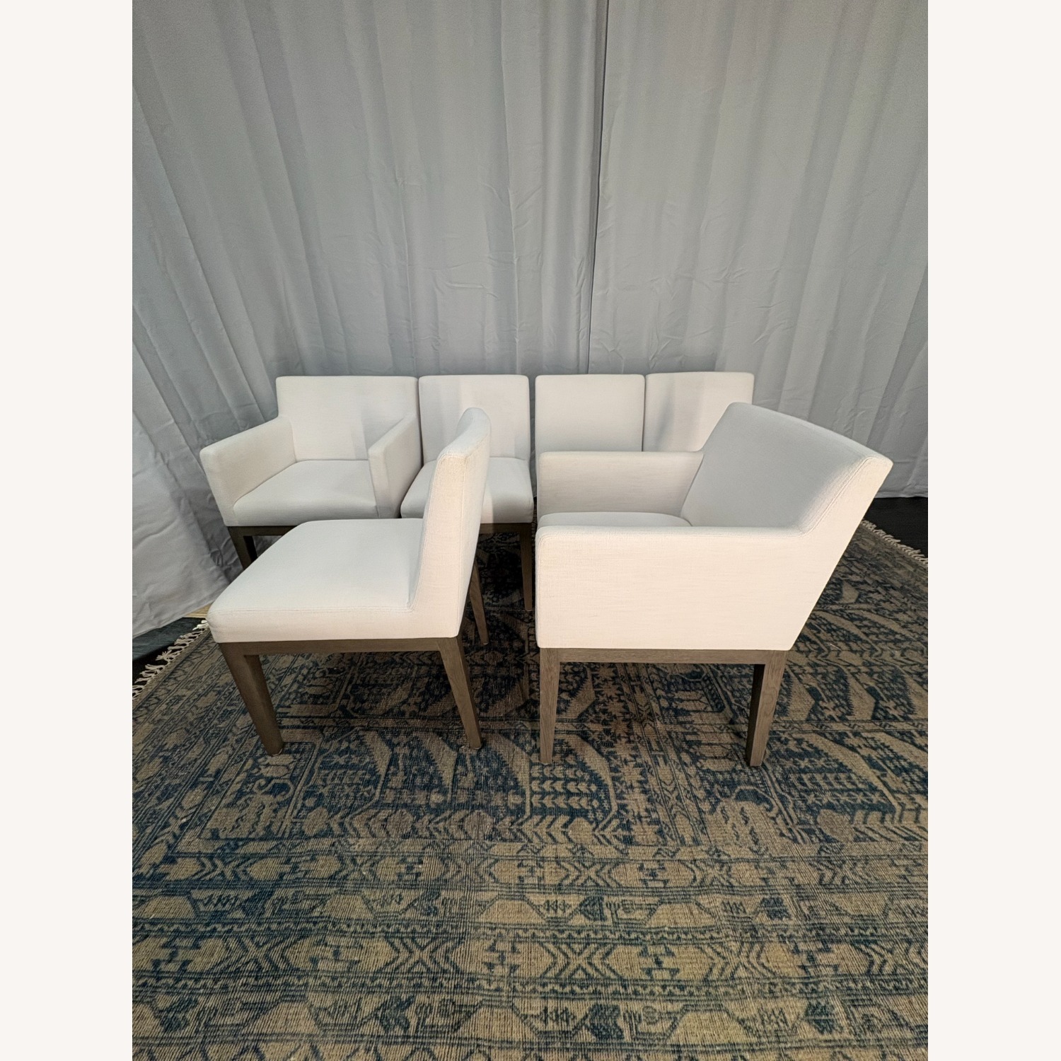 Restoration Hardware Morgan Fabric Dining Chair Set - image-19