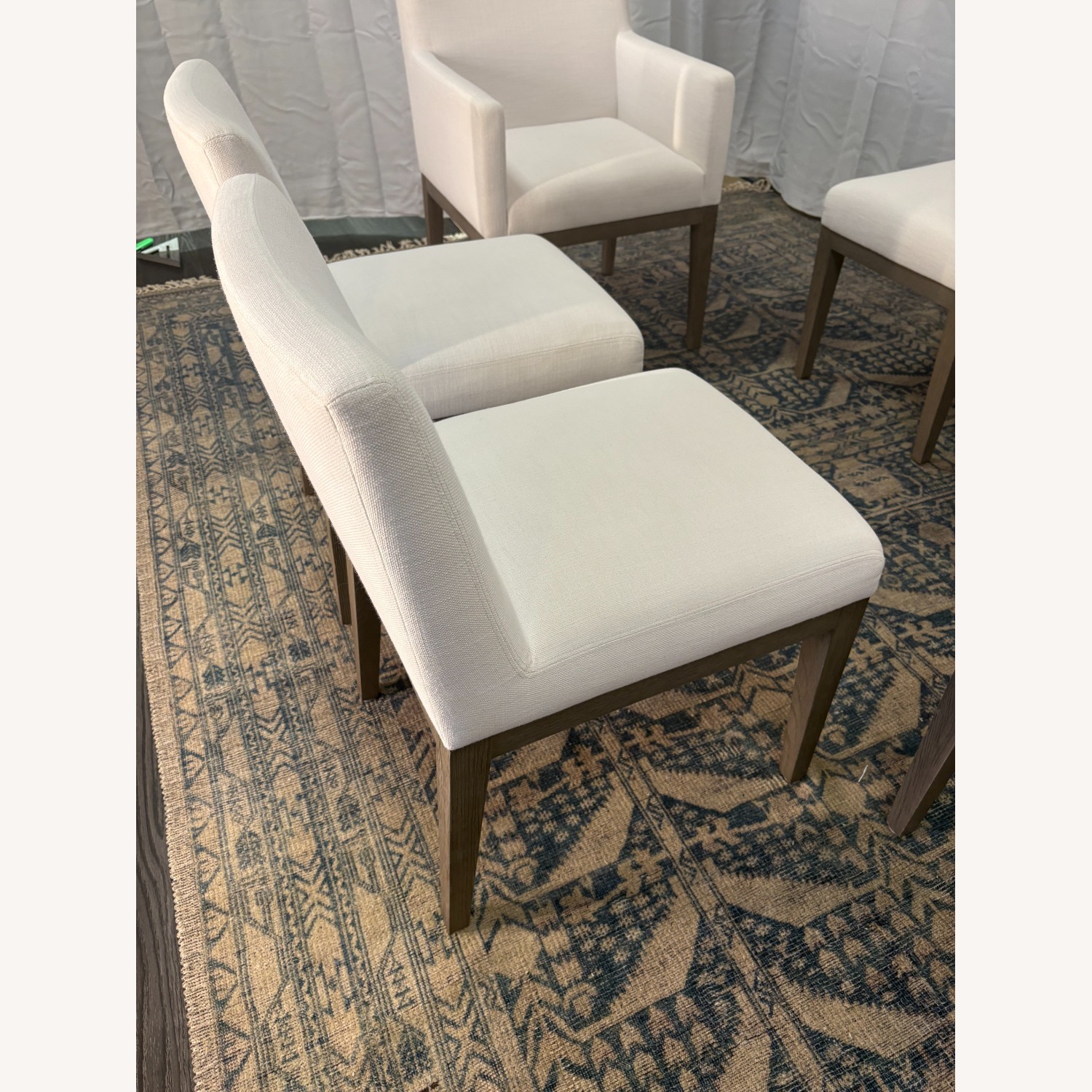 Restoration Hardware Morgan Fabric Dining Chair Set - image-9