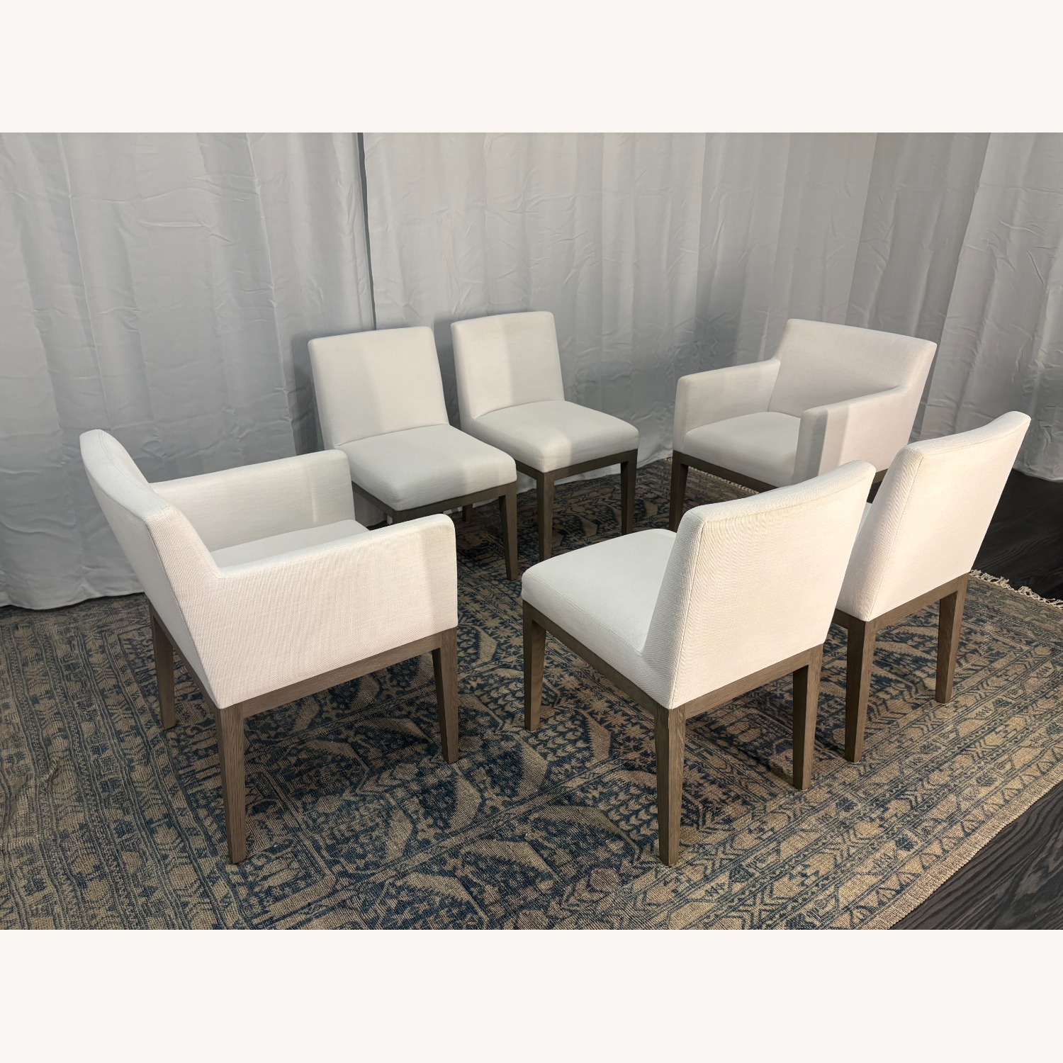 Restoration Hardware Morgan Fabric Dining Chair Set - image-21