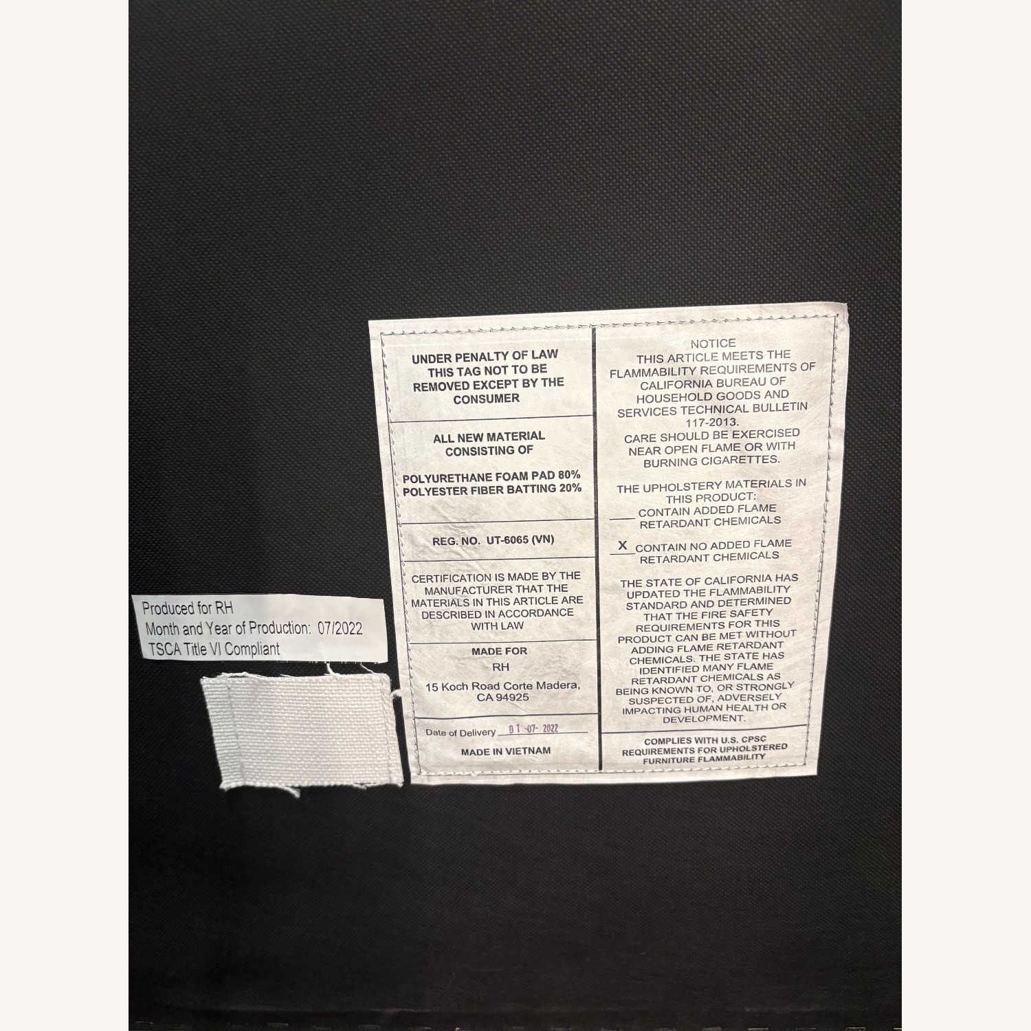 Restoration Hardware Morgan Fabric Dining Chair Set - image-6