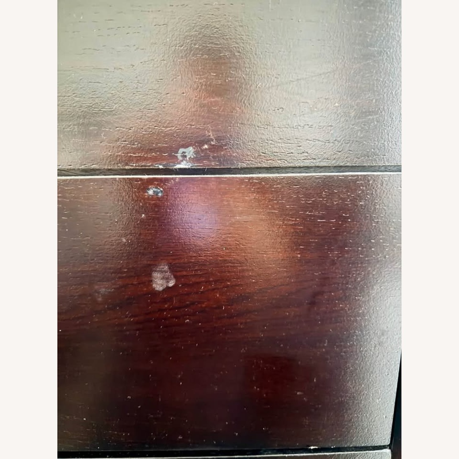 Dark Brown Espresso Wood Chest 5 Drawers - image-3