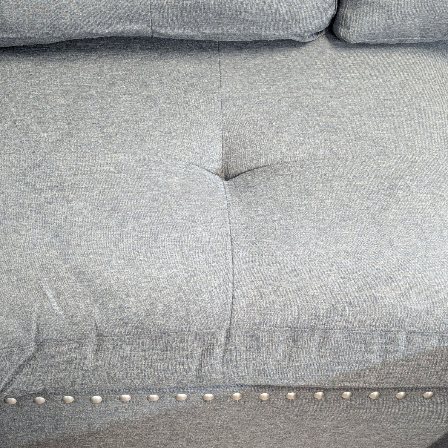 3-PC Modern Gray Fabric Sectional Sofa Set - image-9