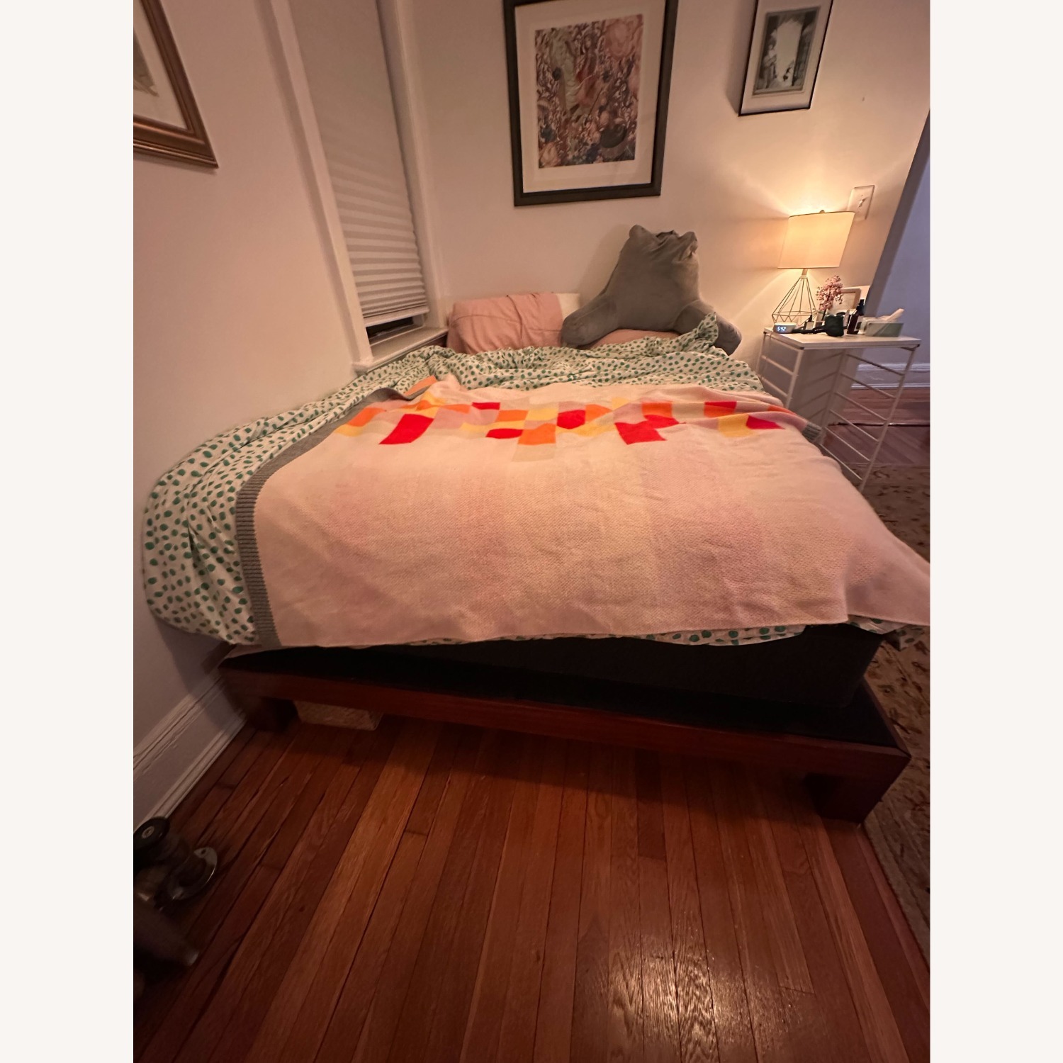 Charles P. Rogers Dark Brown Wood Queen Bed - image-2