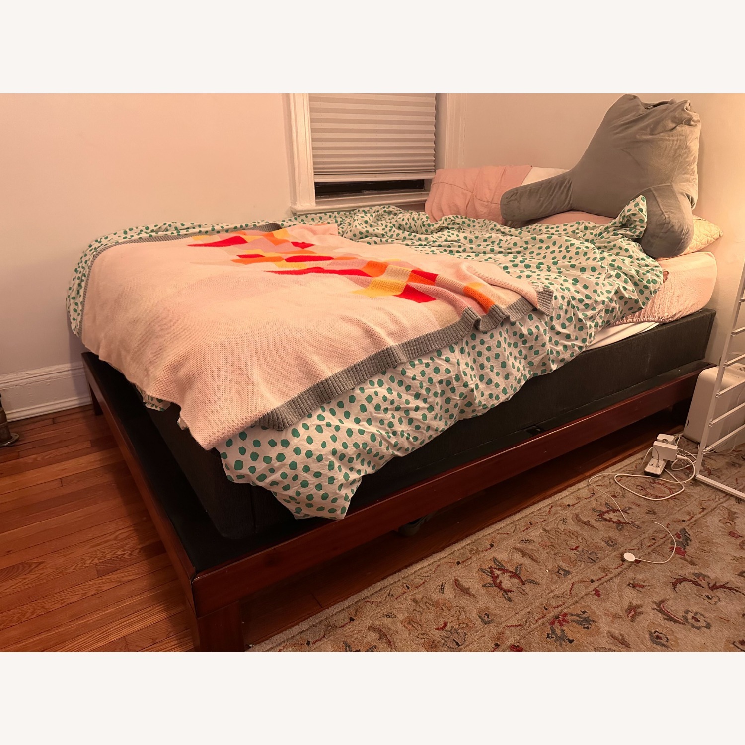 Charles P. Rogers Dark Brown Wood Queen Bed - image-3