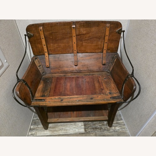 Used Vintage/Antique Light Brown Bench for sale on AptDeco