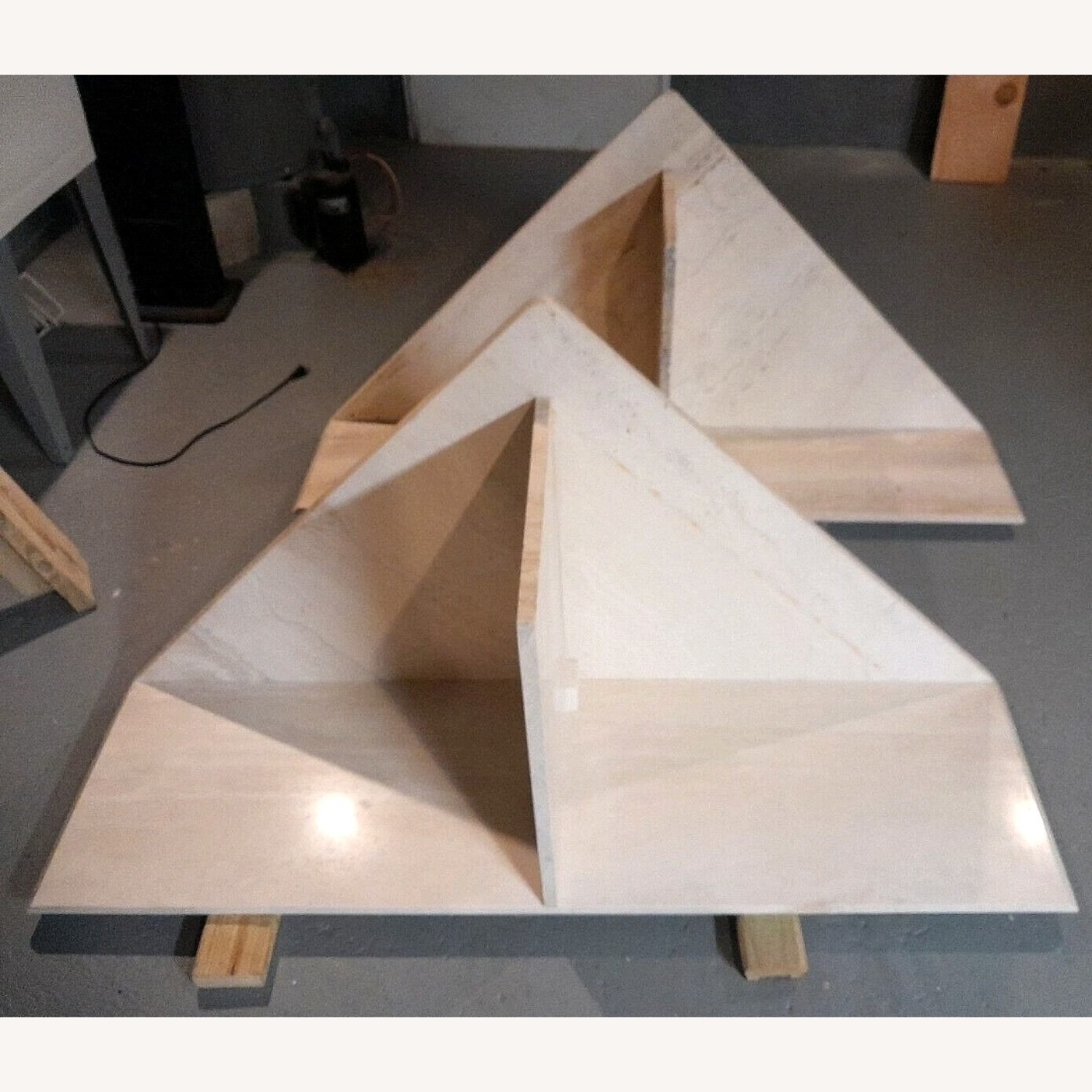 Vintage/Antique White Stone Coffee Table - image-3