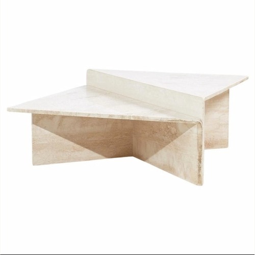 Used Vintage/Antique White Stone Coffee Table for sale on AptDeco