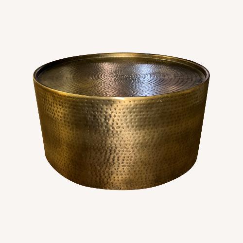 Used Target Hammered Drum Coffee Table for sale on AptDeco