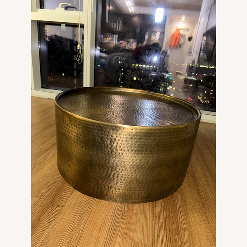 Used Target Hammered Drum Coffee Table for sale on AptDeco
