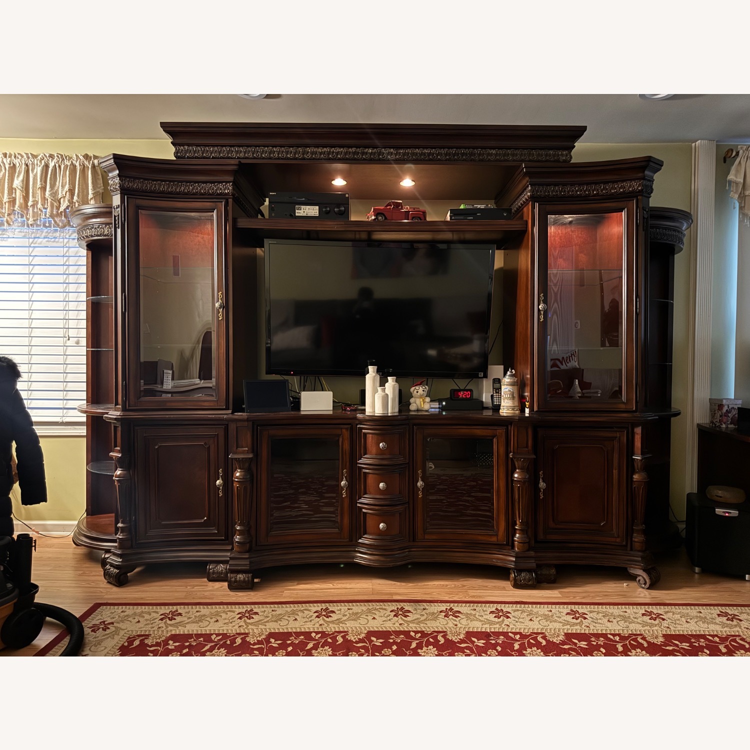 Cherry Hardwood Media Console - image-1