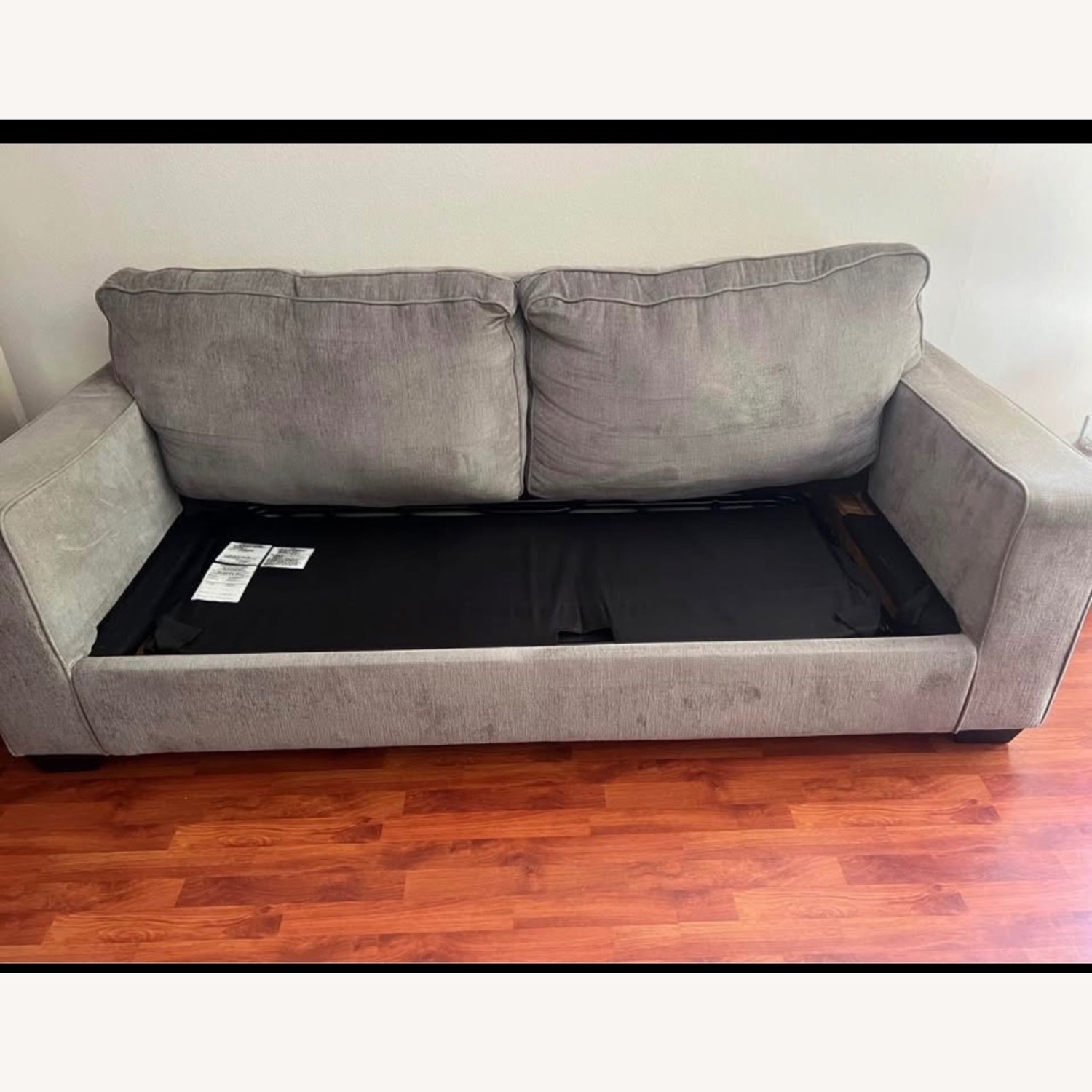 Ashley Furniture Light Gray Sleeper Sofa - image-5