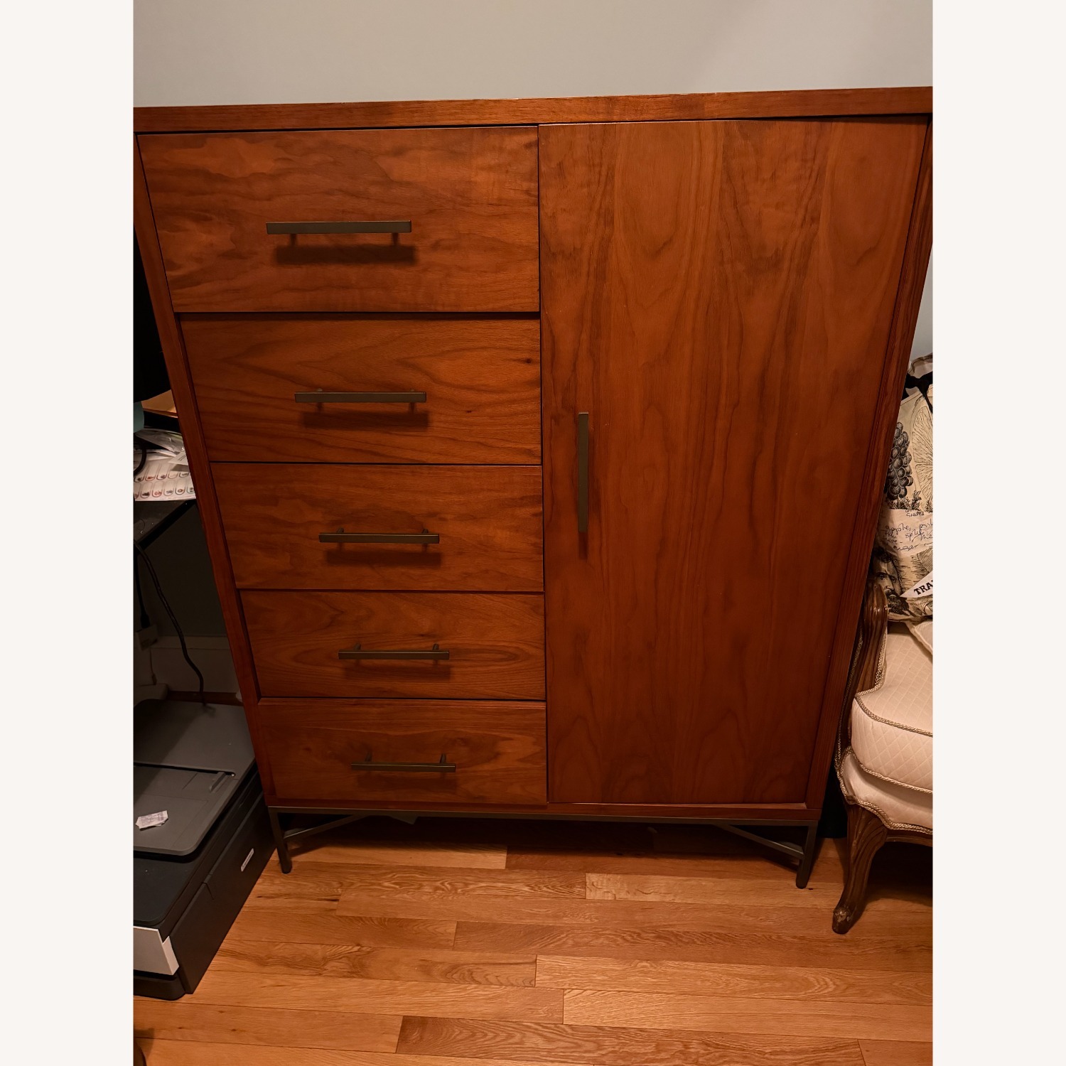 West Elm Dark Brown City Storage Chifforobe - image-2