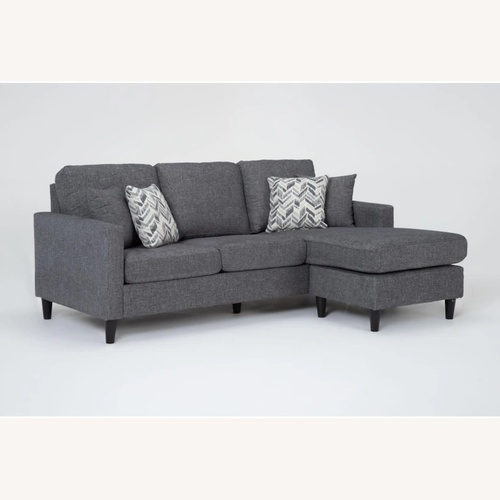 Used Dark Grey Sofa with Ottoman  for sale on AptDeco