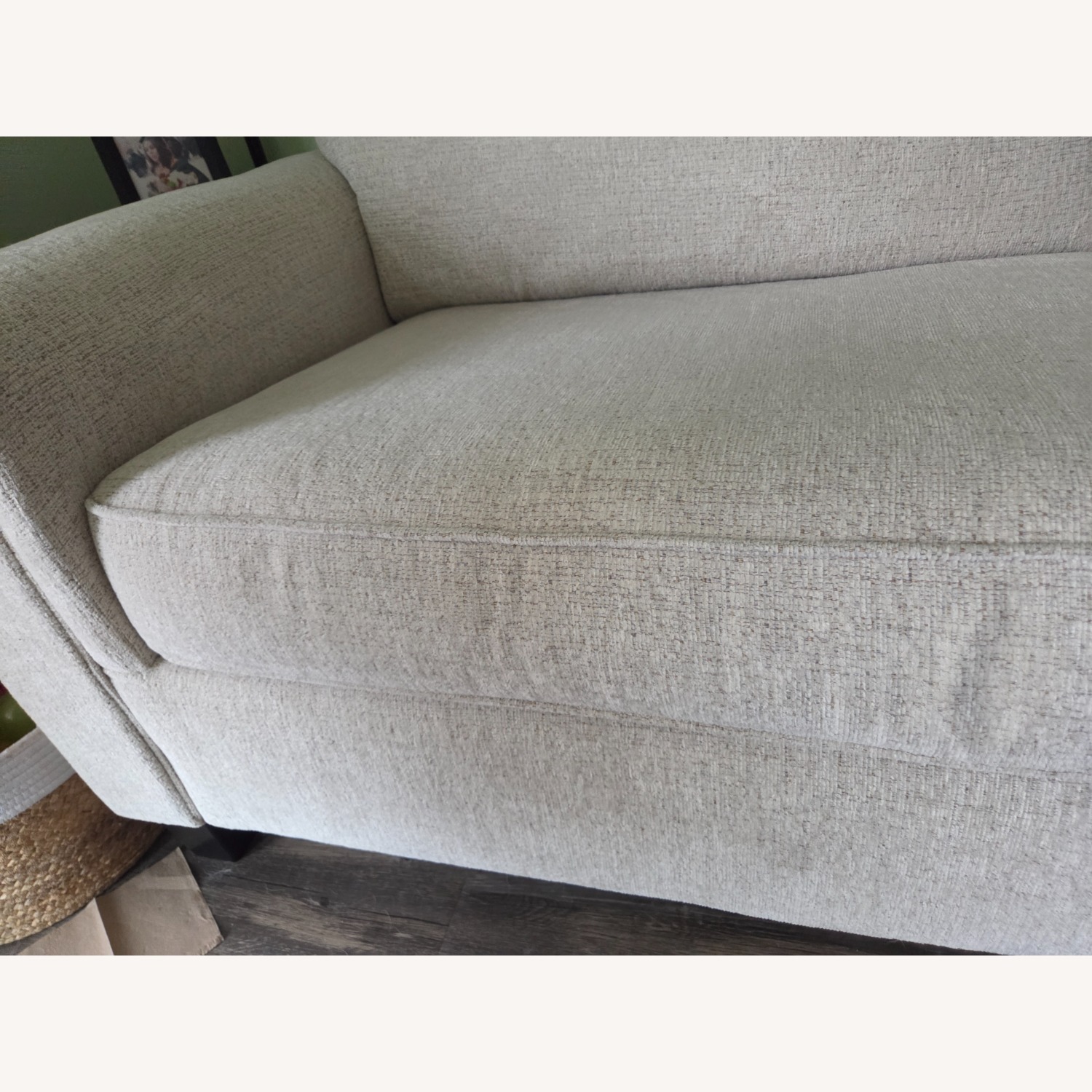 Ashley Furniture White Fabric Sleeper Sofa - image-12