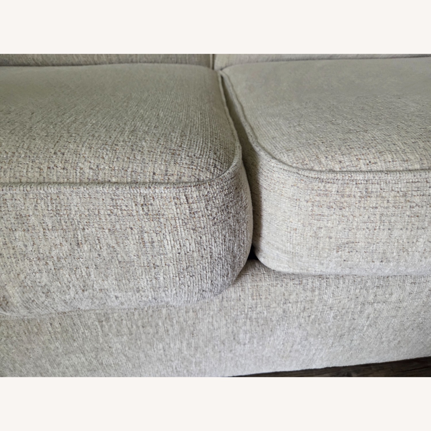 Ashley Furniture White Fabric Sleeper Sofa - image-6