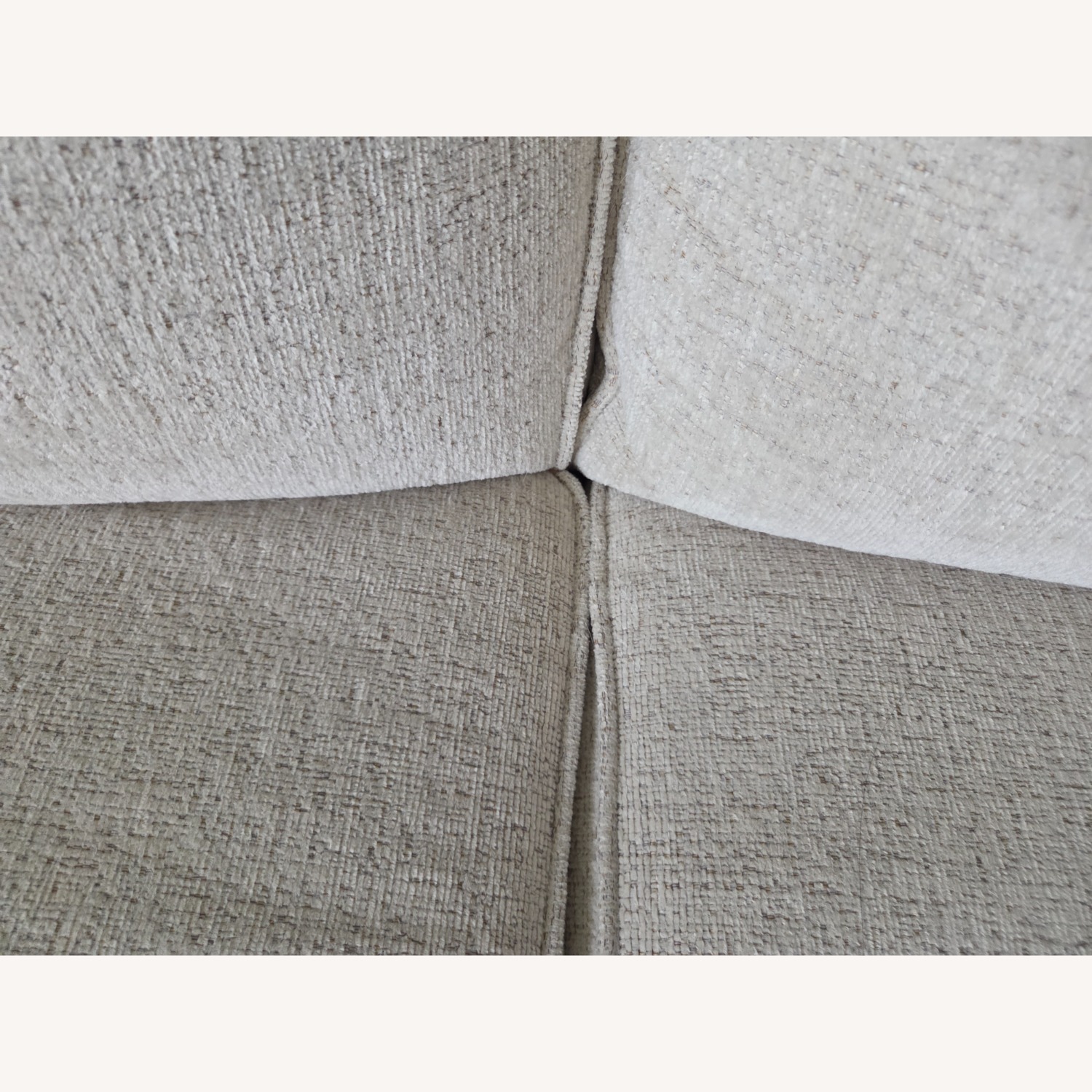 Ashley Furniture White Fabric Sleeper Sofa - image-10