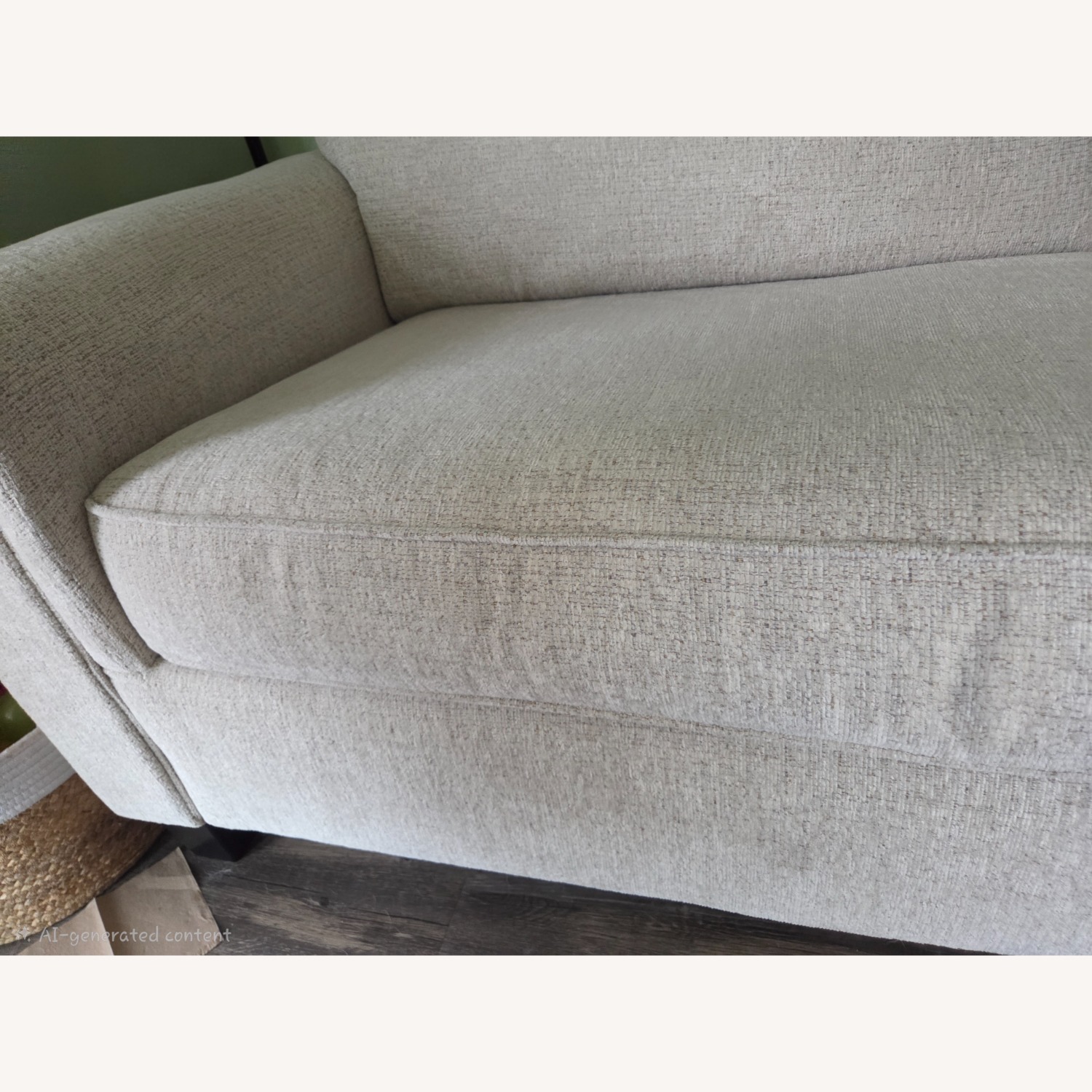 Ashley Furniture White Fabric Sleeper Sofa - image-11