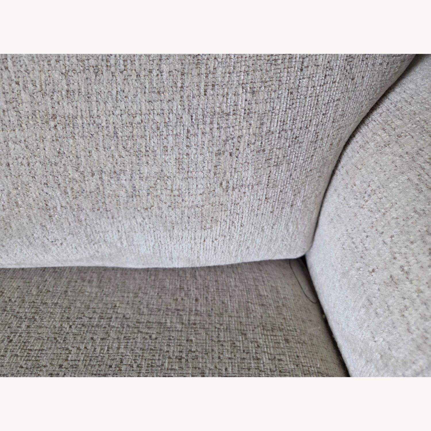 Ashley Furniture White Fabric Sleeper Sofa - image-9