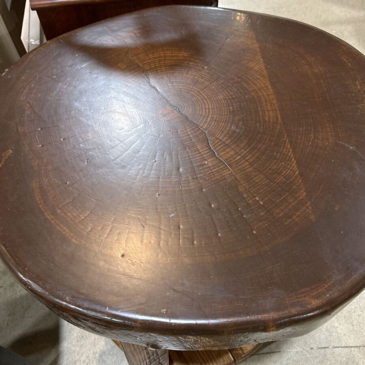 Amish Made Solid Wood Round Side Table - image-3