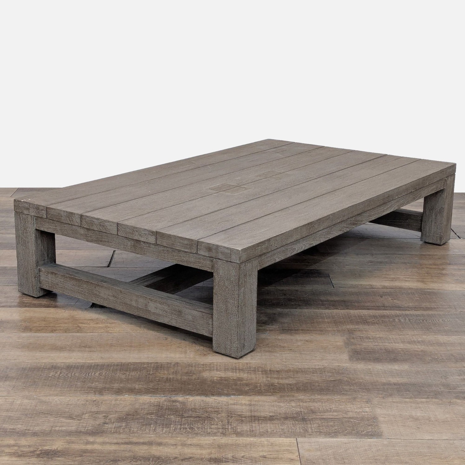 Restoration Hardware French Beam Weathered Oak  - image-1