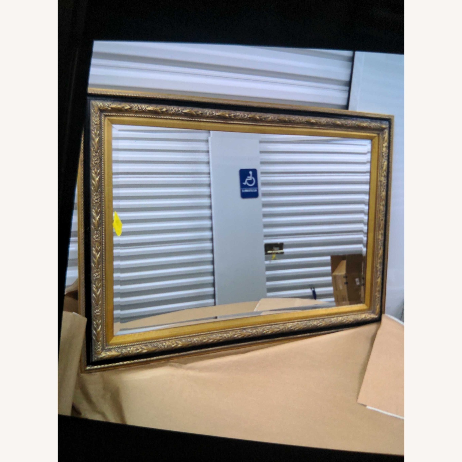 Wood Framed Mirror with Carving and Gilding	 - image-6