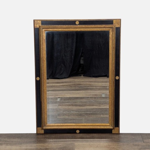 Used Wood Framed Mirror with Gilding	 for sale on AptDeco