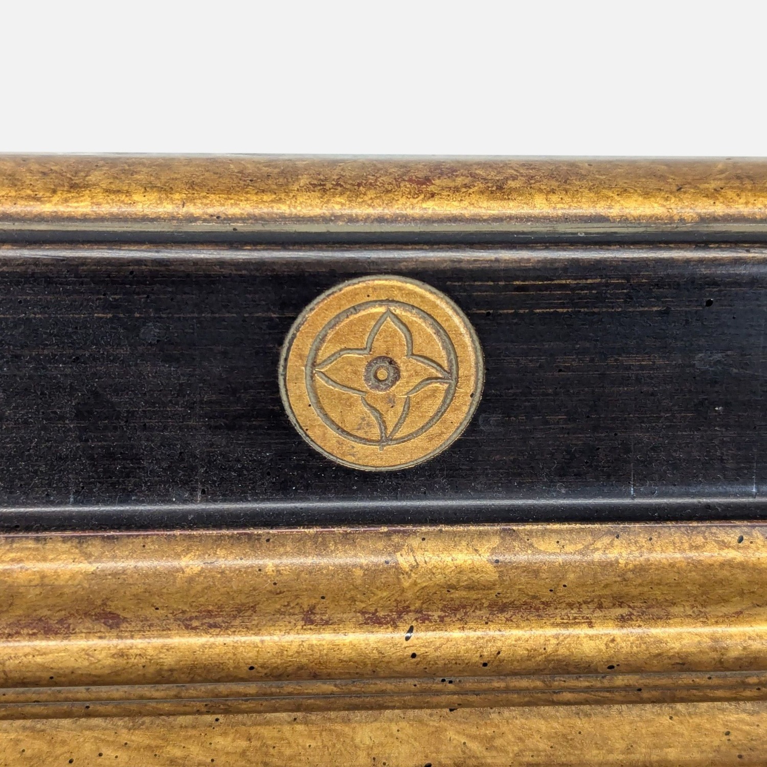 Wood Framed Mirror with Gilding	 - image-3