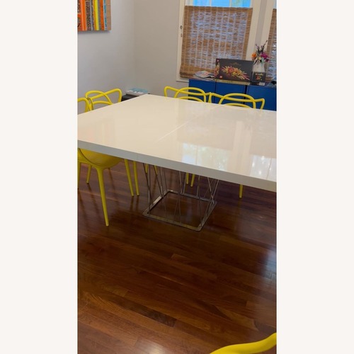 Used Modloft Modern Dining Table with 8 Kartell for sale on AptDeco