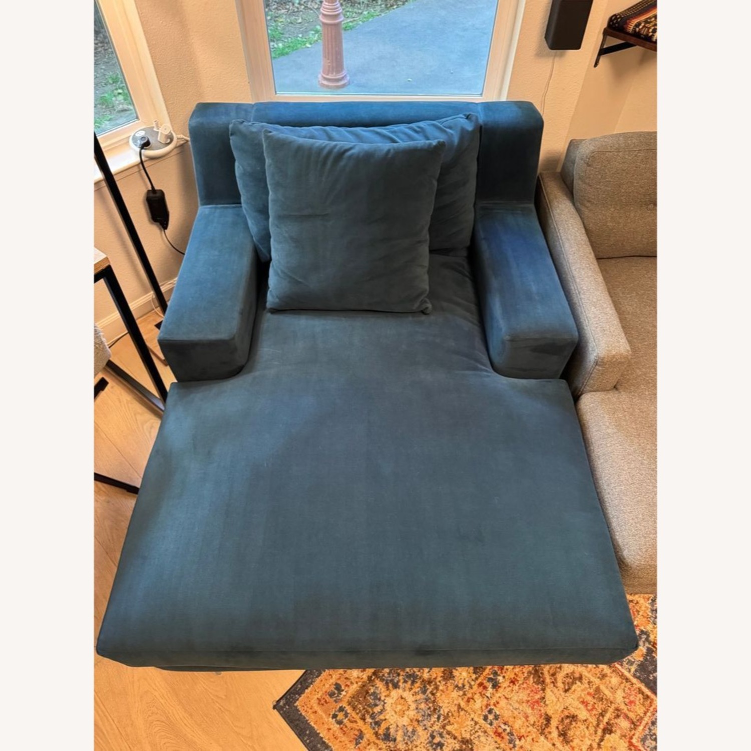 Living Spaces Everett Modern Chaise Lounge - image-2