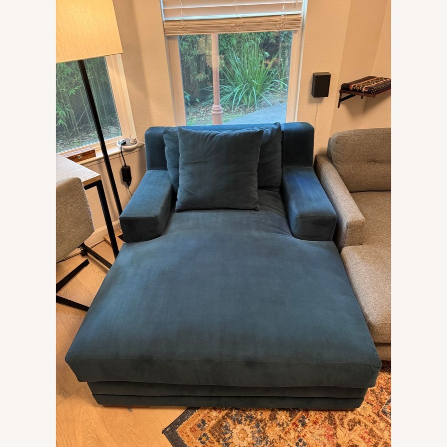 Living Spaces Everett Modern Chaise Lounge - image-3