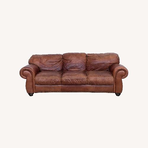 Used Classic 3-Seat Leather Couch for sale on AptDeco