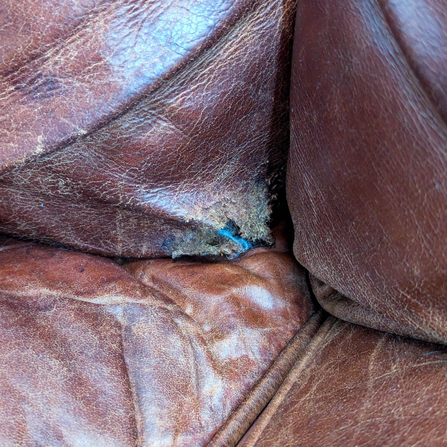 Classic 3-Seat Leather Couch - image-12