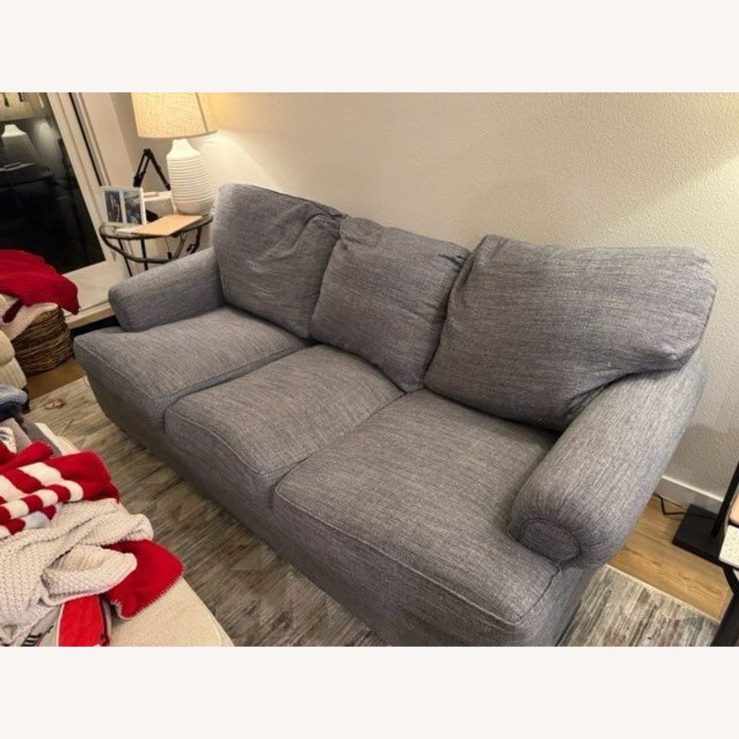 3-Seat Traditional Sofa with Rolled Arms	 - image-1