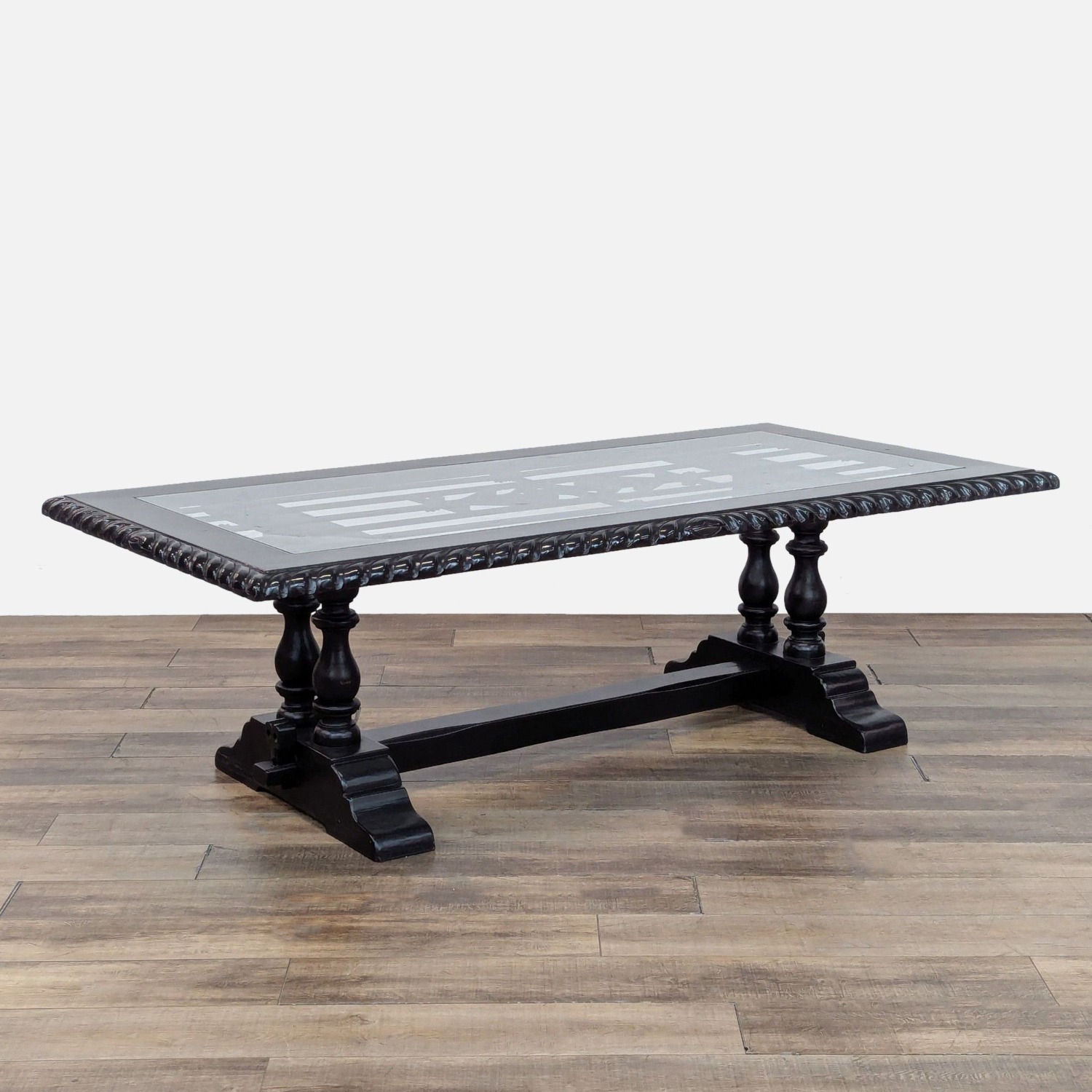 Peruvian Glass Top Dining Table - image-1